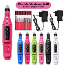 Electric Nail Drill Machine Kit Milling Cutter For Manicure Portable Nail Art Pen Nail File Professional Pedicure Equipment Tool 2024 - buy cheap