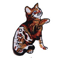 Fine Cartoon Iron on Lovely Cat Full Embroidered Cloth Patches For Girls Boys Clothes Stickers Apparel Garment Accessories 2024 - buy cheap