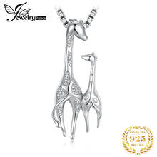 JewelryPalace-Colgante de Plata de Ley 925 con forma de jirafa, collar con circonita cúbica, SIN Cadena, para madre e hija, Colgante Animal 2024 - compra barato