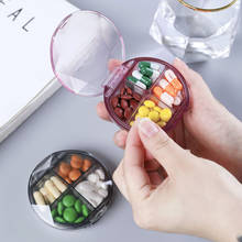 Mini caixa dobrável de plástico para remédios, portátil, organizador de remédios, cápsula para remédios, recipiente para doces 2024 - compre barato