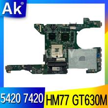 DA0R08MB6E2 Laptop motherboard For DELL Inspiron 14R 5420 7420 original mainboard HM77 GT630M 2024 - buy cheap