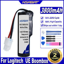 Аккумулятор HSABAT 533-000096, DGYF001, GPRLO18SY002 3800 мАч для динамиков Logitech 984-000304, аккумуляторы UE Boombox 2024 - купить недорого