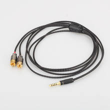 Cabo audiocrast macho para 2 rca de 4.4mm, cabo macho para drive de áudio digital/a wm1a 2024 - compre barato