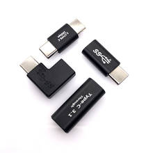 Правый угол USB 3,1 Type C для подключения к женскому USB-C конвертер адаптер для смартфона Samsung 2024 - купить недорого