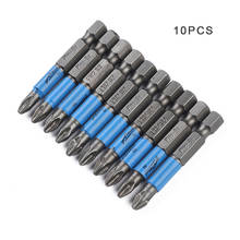 10 pces 25-150mm ph2 cruz bit broca cabeça chave de fenda bits ferramentas manuais anti deslizamento elétrico hex haste chave de fenda magnética broca 2024 - compre barato