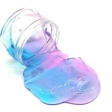 Brinquedo infantil de slime de 60ml, colorido, de cristal claro, elástico, para alívio de estresse em argila, brinquedo para crianças 2024 - compre barato