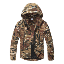 Camuflagem militar masculina velo jaqueta tática inverno softshell polartec blusão térmico jaquetas casaco com capuz roupas do exército 2024 - compre barato