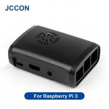 Чехол из АБС-пластика для модели Raspberry Pi 3B, прозрачный корпус Корпуса для RPI 2B + 3 3B 3B + с охлаждающим вентилятором, радиатором, адаптером питания 2024 - купить недорого