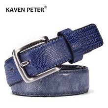 Hot Luxury Designer Belt For Men Casual Patchwork Male Belts  For Jeans Leather Navy Belt Man 3 CM Cinturones Hombre 2024 - buy cheap