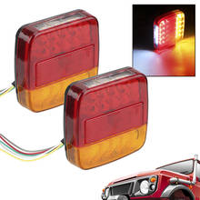 1 Pair 2pcs New 12V Universal Car Lights LED Car Trailer Truck Taillight Brake Stop Turn Signal Light AS+ABS Shock Resistant 2024 - buy cheap