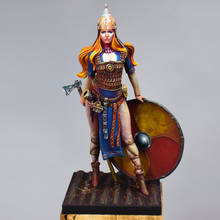 Resin Figure 1/24  ancient woman warrior stand  Model Unassambled Unpainted  Figure Building Kit 2024 - buy cheap