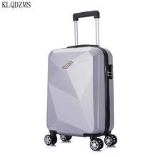 KLQDZMS 20’’24 Inch ABS  Woman's Travel Luggage Bags Man's Business Spinner Rolling Luggage  Fashion Lightweight Suitcase 2024 - buy cheap