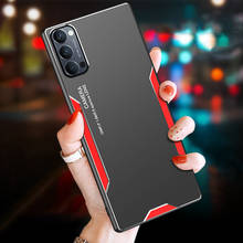 Luxury Metal Phone Case For OPPO Find X2 Lite Neo Reno 3 2 Z 2Z 2F 4Z 4 Pro A5 A9 2020 A91 A31 A52 A72 A53 Realme X2 Cover Case 2024 - buy cheap