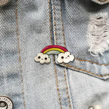 Broche de camisa bonito para niña, insignias de arcoíris, Pin de solapa acrílico de dibujos animados para mochilas, sombrero, abrigo, regalo de joyería 2024 - compra barato