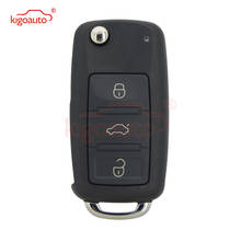Kigoauto 300 959 753AA flip remote key shell 3 button for VW Touareg 2004 2005 2006 2007 2008 2009 2010 2011 300959753AA 2024 - buy cheap