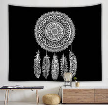 (Special Offer)Bohemia Feather Mandala Floral Carpet Wall Hanging Tapestry Wall Decoration Fashion Tribe Style Beach Throw Towel 2024 - buy cheap