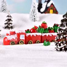 Resin Miniature Christmas Tree Santa Claus Snowmen Carriage Snow Duck Accessories Micro Fairy Garden Figurines Doll House Decor 2024 - buy cheap