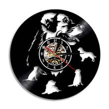 Labrador Wall Clock Golden Retriever Wall Decor Wall Clock Vinyl Record Wall Clock Dog Breeds Gift Retro Clock For Dogs Lovers 2024 - buy cheap