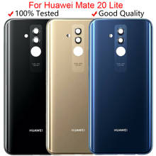 Задняя стеклянная крышка для 6,3 "Huawei Mate 20 Lite, Крышка батарейного отсека, задняя панель, чехол для Huawei Mate 20 Lite, Крышка батарейного отсека 2024 - купить недорого