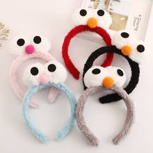 Cartoon hair band plush big eyes girl selling cute, cute selfie, funny face washing, pressing hair, hair band, headdress 2024 - buy cheap