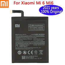 Xiaomi-bateria de telefone original bm39 para mi 6, mi6, bateria de substituição com alta capacidade, 2021 mah, 100% anos de idade, 3250 2024 - compre barato