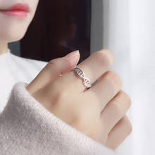 Anillos bohemios Vintage plateados para mujer, joyería llamativa, anillo ajustable para dedo, regalos para niñas 2024 - compra barato