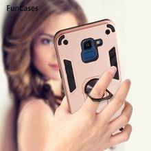 Phone Cases For Samsung M10 Metal Ring Magnetic Car Holder Galaxy A10 J6 2018 Plus J2 Core Pro J7 Max J5 Prime 2017 M30S J4 J8 2024 - buy cheap