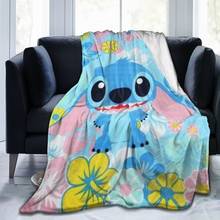 Stitch Soft Plush Blanket Gift Blanket Flannel Microfiber Fleece Bedspread Sherpa Blanket Couch 2024 - buy cheap