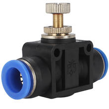 SA" pneumatic coupling quick coupling 4mm 6mm 8mm 10mm 12mm hose gas flow manual regulating valve joint air speed controller 2024 - buy cheap
