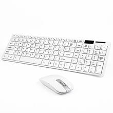 Fashion  Ultra-thin 2.4G Wireless Keyboard and Mouse Set for Mac Smart TV Russian Arabic Hebrew Home Office 2024 - buy cheap