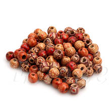 100pcs 10mm Mixed Wood Round Beads Jewelry Making Loose Spacer Charms Findings 2024 - buy cheap