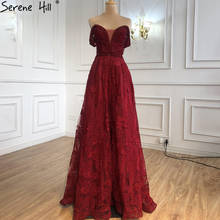 Serene Hill Wine Red A-Line Luxury Evening Dresses Gowns 2021 Crystal Sweetheart Sexy For Women Party LA71025 2024 - buy cheap