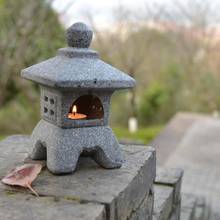 Garden Ornament Pagoda Garden Yard Sculpture Lantern Crafts Candle Holder Patio 2024 - buy cheap