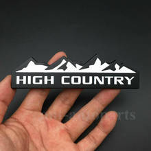 Metal White High Country Emblem Car Auto Trunk Fender Rear Badge Decal Sticker 2024 - buy cheap