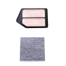 Filtro de ar da cabine embutida, 2 peças, para honda accord 2013 2.4 2024 - compre barato