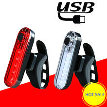 Bicycle Lamp Rechargeable LED USB Mountain Bike Tail Light Taillight MTB waterproof Safety Warning Bicycle Rear Light 2024 - buy cheap