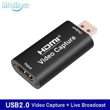 BFOLLOW Video Capture Card HDMI to USB 2.0 Record Audio Grabber Device Adapter PC for PS4 Game HD Camera Youtube Live Streaming 2024 - buy cheap