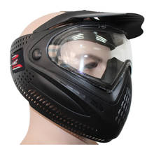 HPAT-mascarilla de Paintball Airsoft, máscara negra/dorada con tinte I4, lentes térmicas 2024 - compra barato