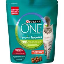 Сухой корм Purina One Природа Здоровья для стерилизованных кошек и кастрированных котов, с высоким содержанием говядины, Пакет 680г. 2024 - купить недорого