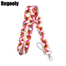 Bulldog Neck Strap Lanyard keychain Mobile Phone Strap ID Badge Holder Rope Key Chain Keyrings cosplay Accessories Gift 2024 - buy cheap