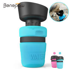 Benepaw Large Capacity Portable Dog Water Bottle Foldable Lightweight Food Grade Travel Pet Drinking Dispenser 520ml/17.5oz 2024 - buy cheap