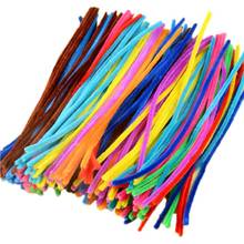 100pcs Kids Creative Colorful Diy Plush Chenille Sticks Chenille Stem Pipe Cleaner Stems Educational Toys Crafts For Children 2024 - buy cheap