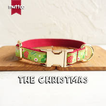 MUTTCO retailing unique design MERRY CHRISTMAS design durable dog collar 5 sizes UDC011J 2024 - buy cheap