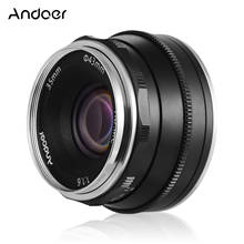 Andoer 35mm F1.6 Manual Focus Lens Large Aperture Compatible with Olympus EPM2/E-PL7/ E-PL8/E-P5/E-P6 for M43-Mount Cameras 2024 - buy cheap
