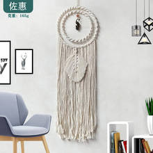 Woven Tapestry Leaf Tassel Creative Peacock Tapestry Wall Hanging Home Decoration 2024 - buy cheap