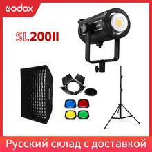 Godox-luz LED para vídeo SL200II SL-200W II, 200W, montaje Bowens, luz diurna equilibrada, 5600K, 2,4G, sistema inalámbrico X para entrevista 2024 - compra barato