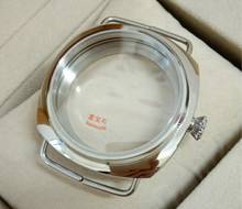 45mm Sapphire crystal 316L stainless steel  watch case fit 6497/6498 Mechanical Hand Wind movement 08a 2024 - buy cheap