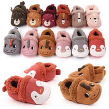 Toddler Baby Infant Girls Boys Winter Slippers Warm Crib Non-Slip Soft Fleece Shoes 2024 - buy cheap
