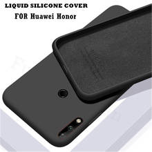 Funda de silicona líquida Original para Huawei Honor 9 10 20 Lite 9i 10i 20s 20e 30i 30 50 Pro V30 V20 V10 Play, funda suave flocado 2024 - compra barato