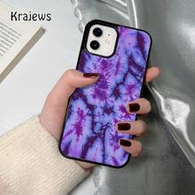 Krajews purple tie die coque Phone Case for iPhone 12 13 mini 5 6S 7 8 PLUS X XS XR 11 PRO MAX SE 2020  Cover Funda Shell 2024 - buy cheap